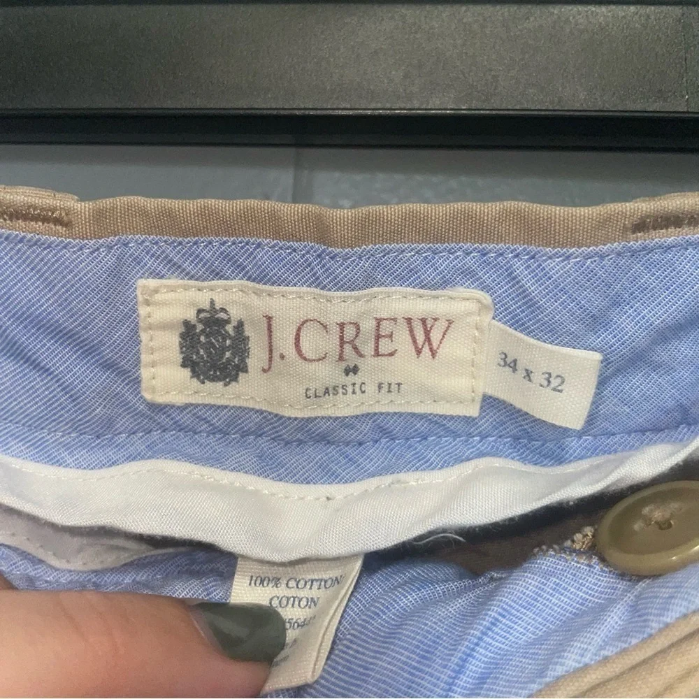 J. Crew Men’s 34x32 Cotton Khaki Dress Pants